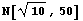 N[10^(1/2), 50]